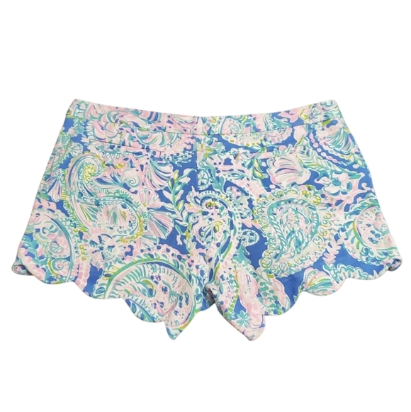 Lilly Pulitzer Women's Buttercup Scalloped Shorts 16 - Picture 2 of 6